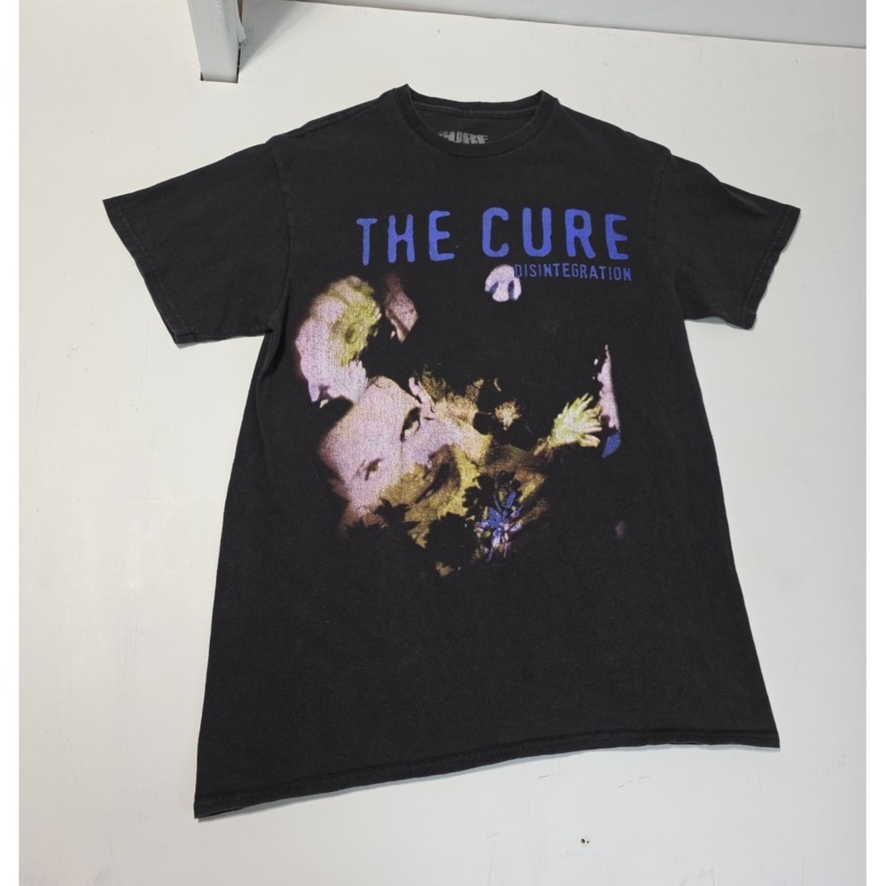 The Cure Disintergration T Shirt Size Medium Goth 80s New Wave Graphic Tee Black